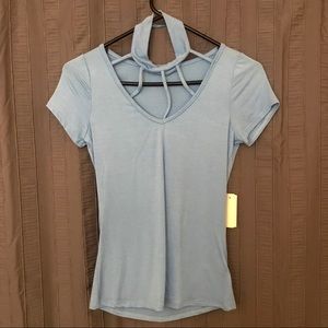 Baby Blue Choker Top